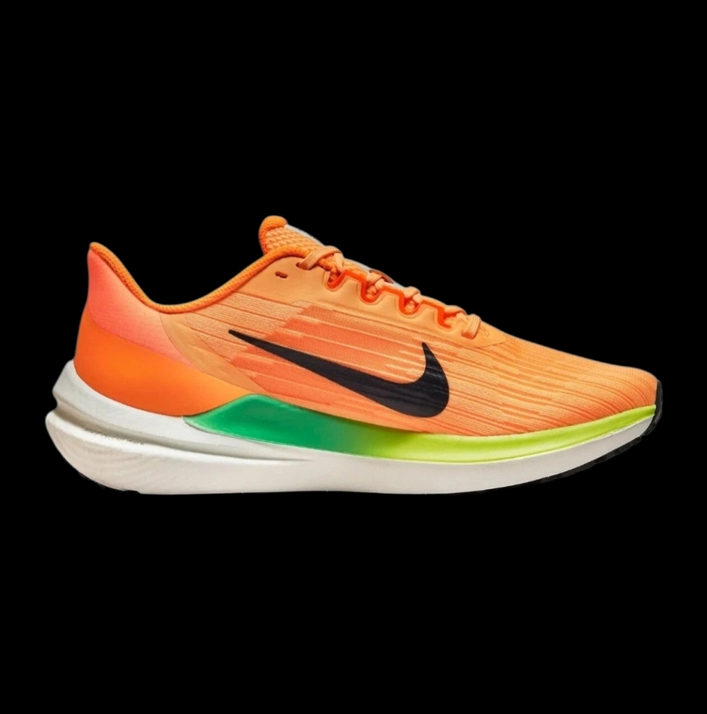 Nike Women's WINFLO 9 Peach Green Athletic Running Shoes DD8686-800 Size 9.5NEW